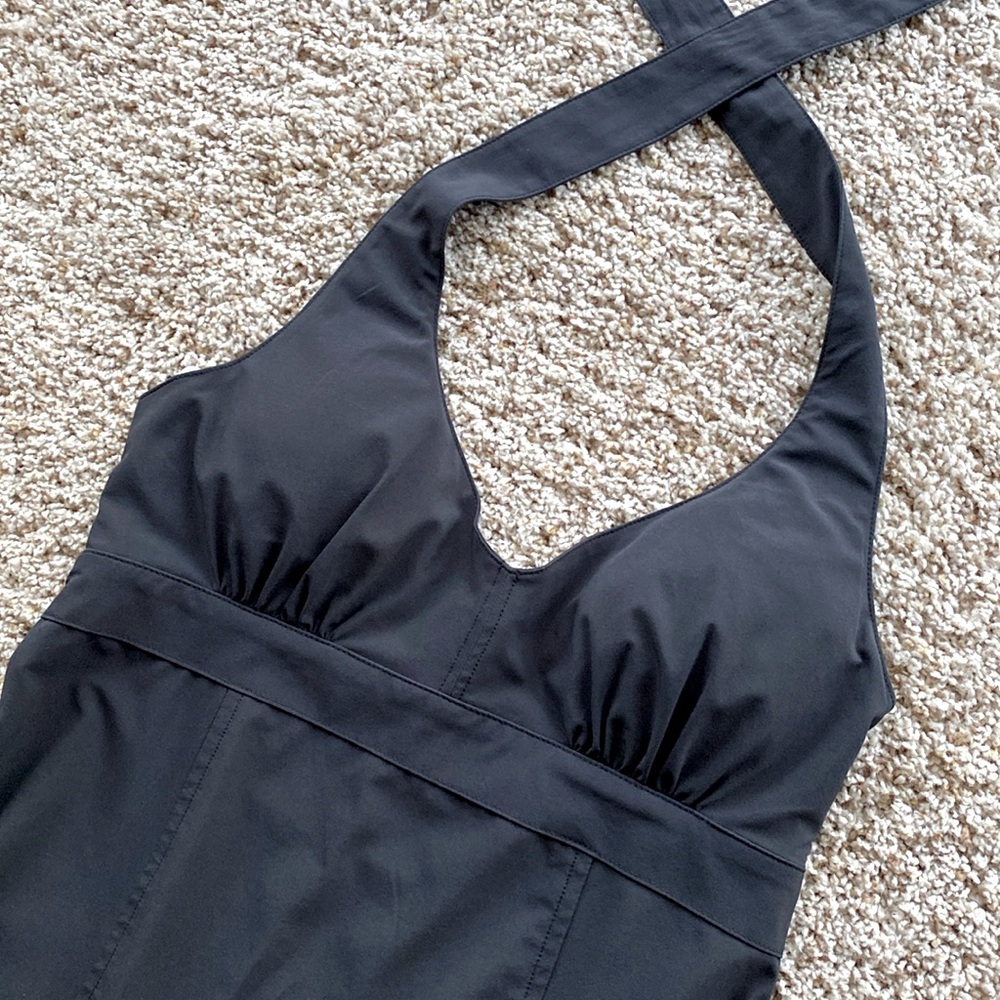 Athleta Black Halter Dress